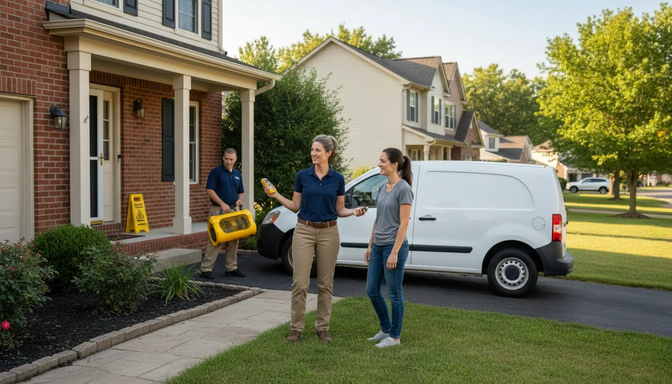 Residential water damage restoration in Delavan, MN